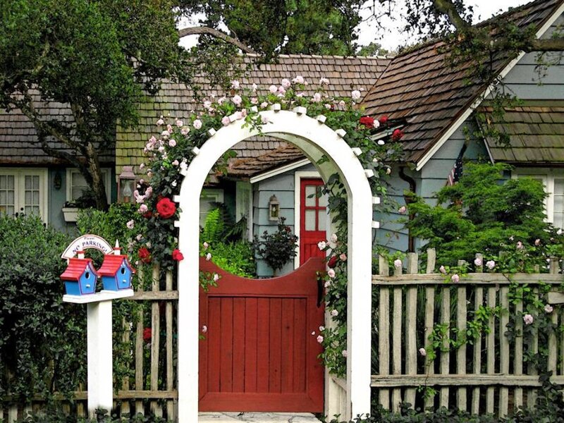Red Gate with Archway