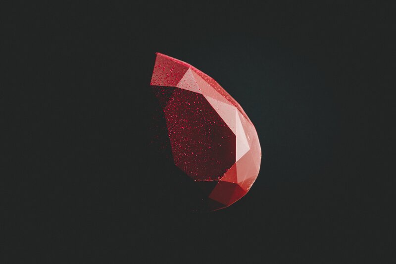 Red Gemstone Fragment