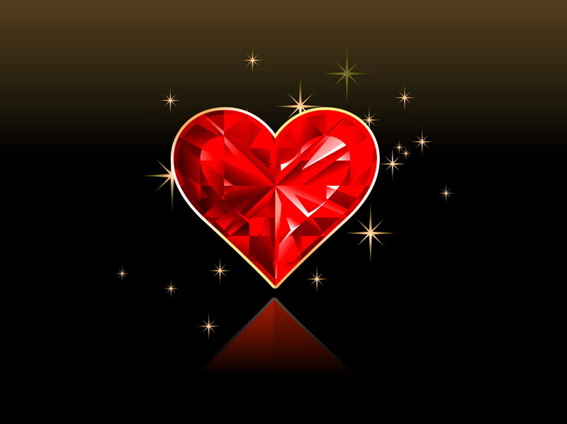 Red Gemstone Heart
