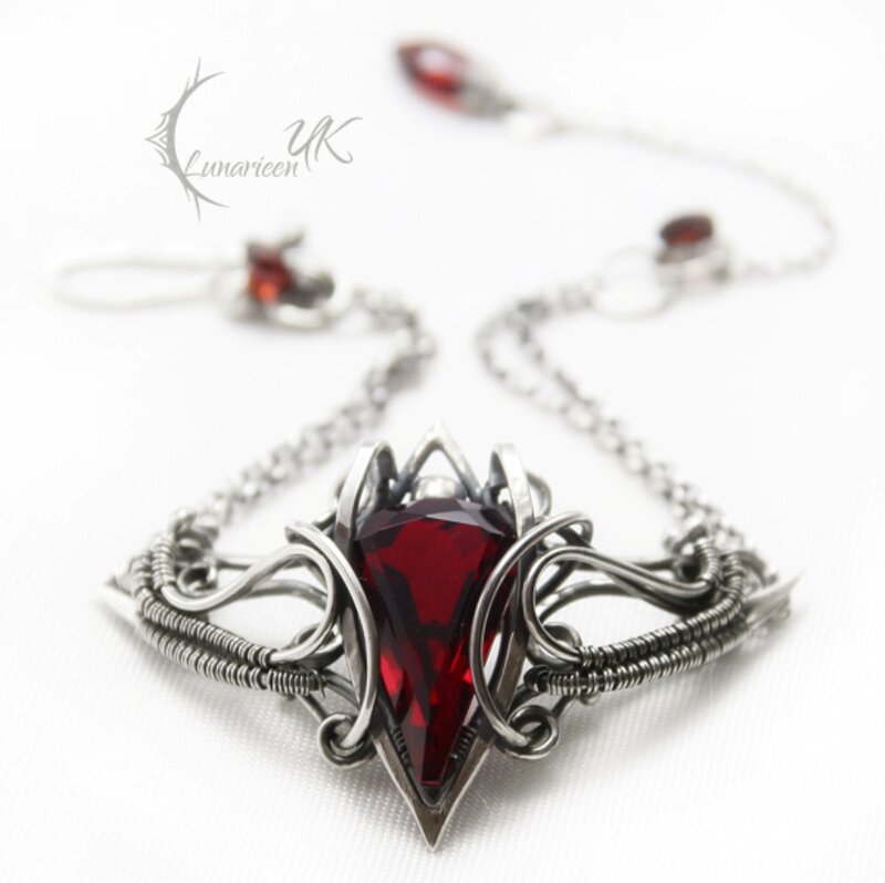 Red Gemstone Necklace