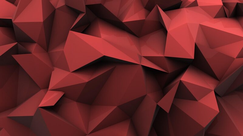 Red Geometric Pattern — Abstract, 3d Render