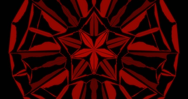 Red Geometric Pattern — Dramatic