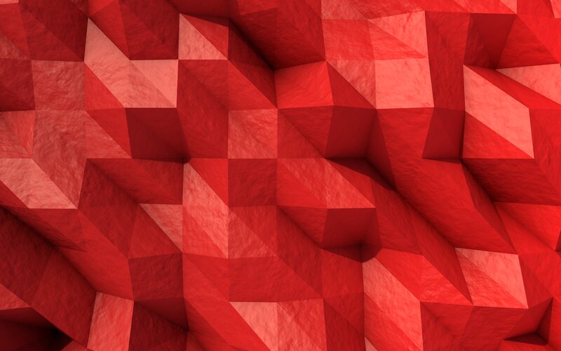 Red Geometric Pattern — Dynamic, Abstract, Triangles