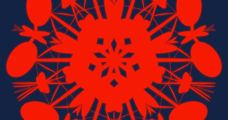Red Geometric Pattern — Dynamic