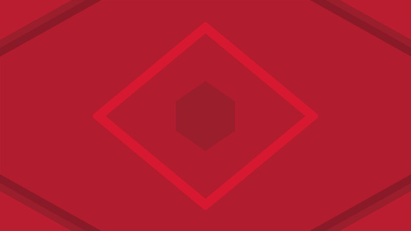 Red Geometric Pattern — Minimalist