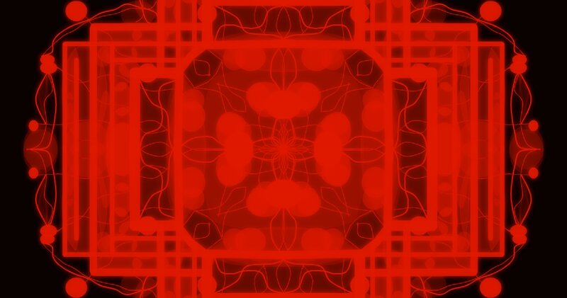 Red Geometric Pattern — Mystical