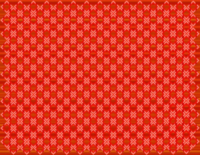 Red Geometric Pattern — Repetitive