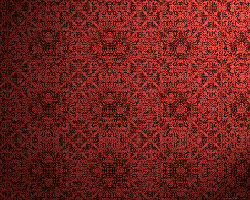 Red Geometric Pattern — Symmetrical, Abstract