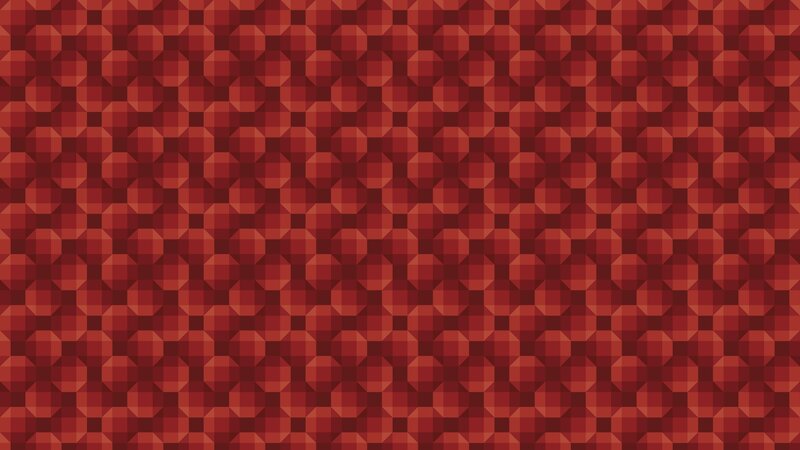 red geometric pattern