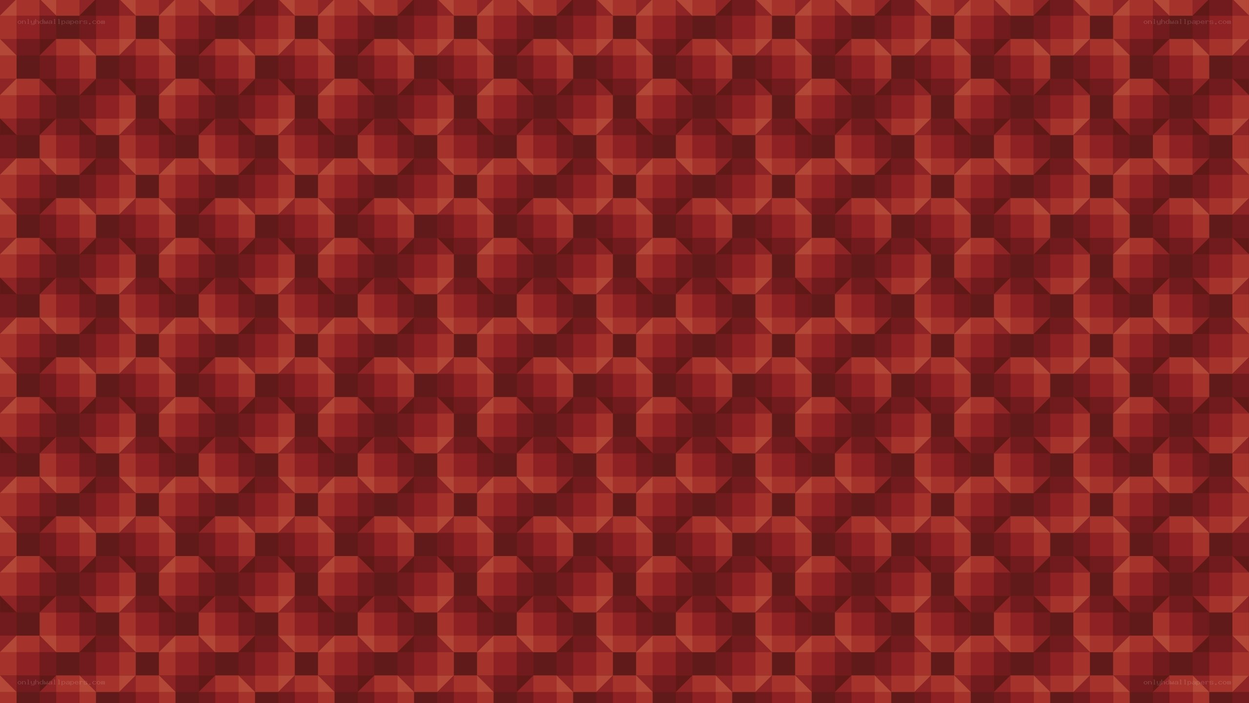 red geometric pattern