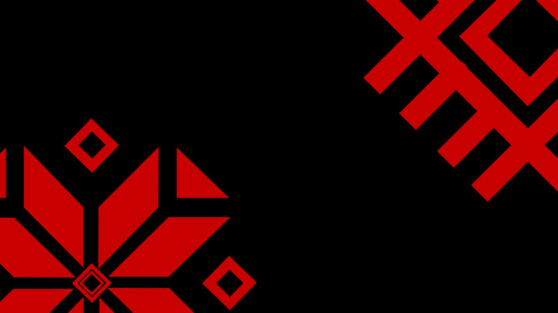 Red Geometric Patterns