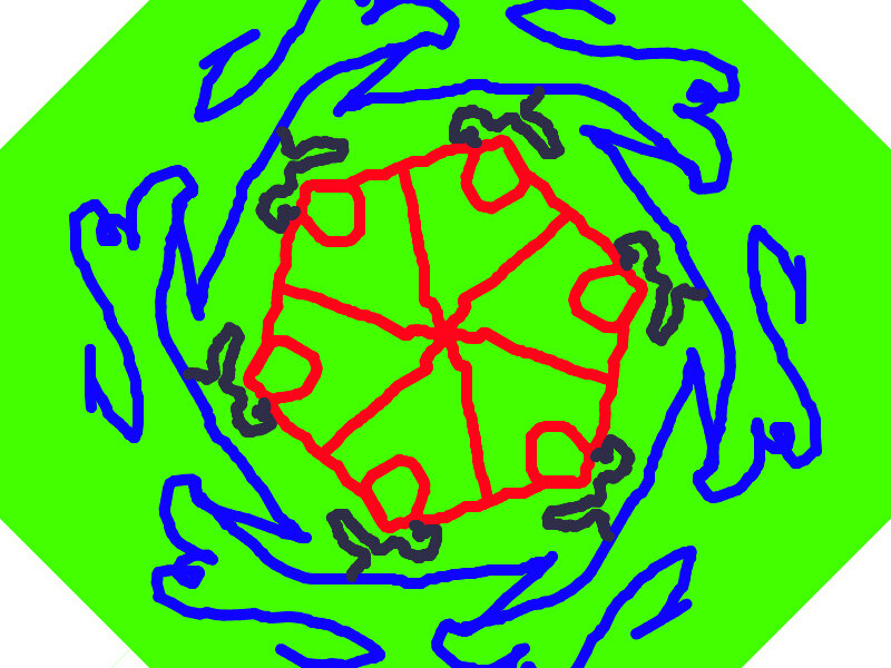 Red Geometric Shape
