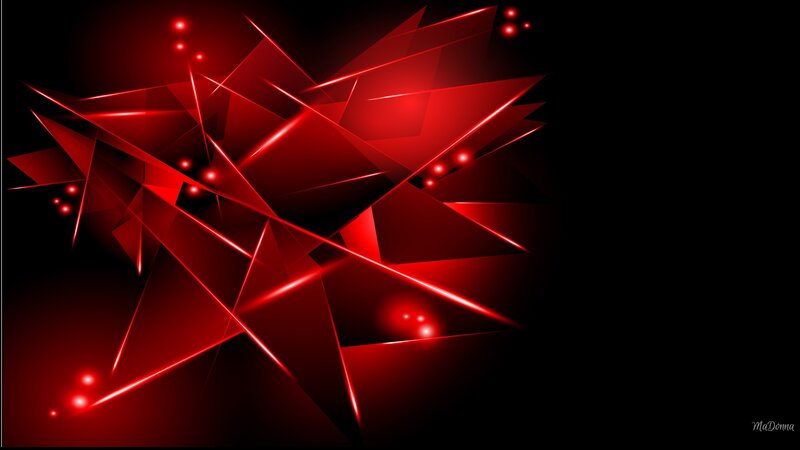 Red Geometric Shapes
