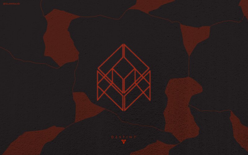 Red Geometric Symbol
