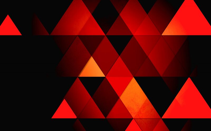 red geometric triangle pattern