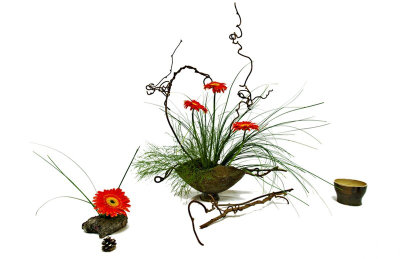 Red Gerbera Daisies in Arrangement