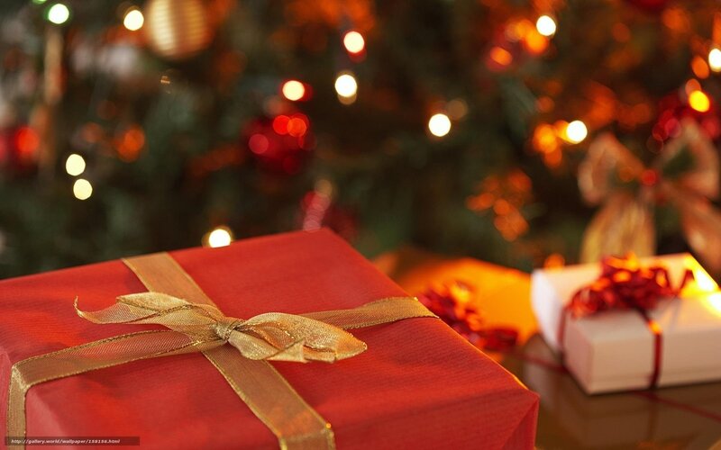 Red Gift Box — Festive, Night, Photograph