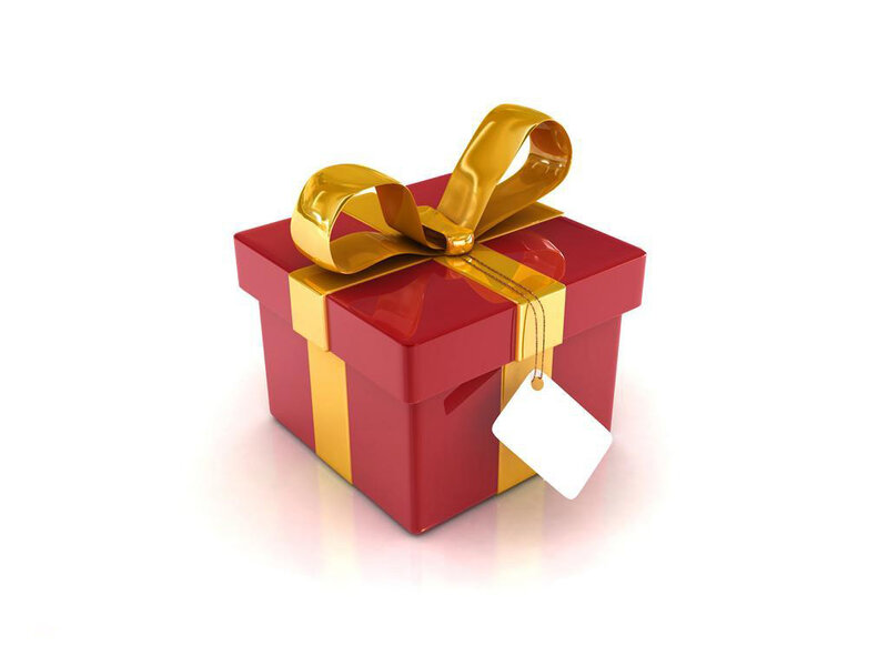 Red Gift Box with Bow — Festive, 3d Render
