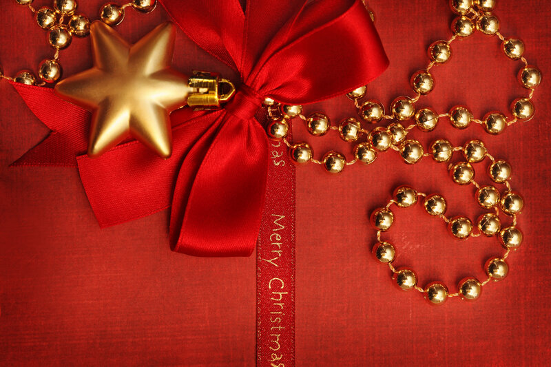 Red Gift Box with Star