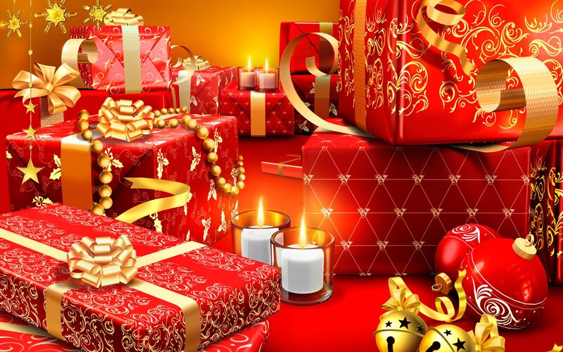 Red Gift Boxes — Candles