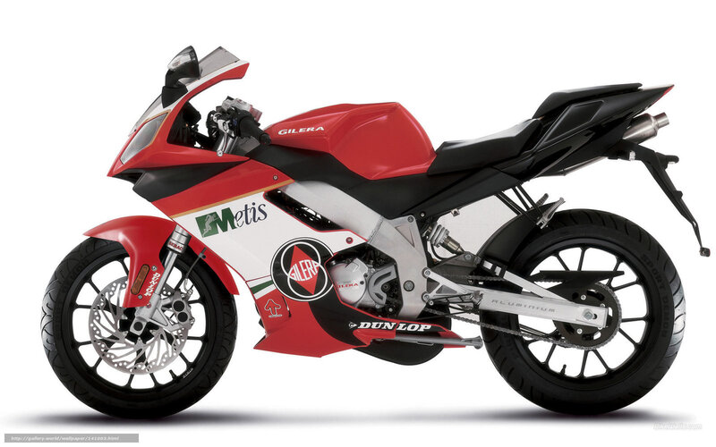 red Gilera motorcycle