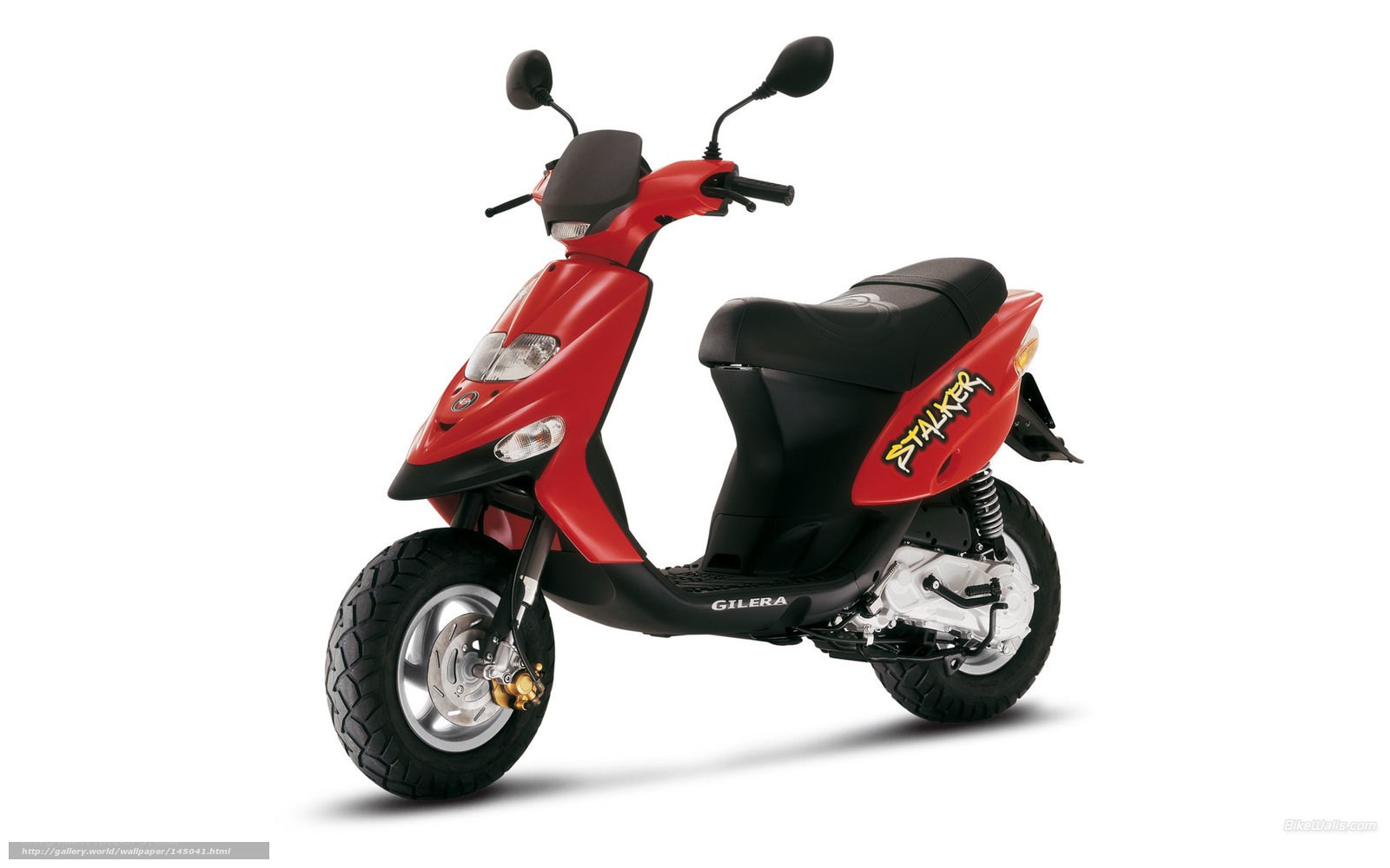 Red Gilera Stalker scooter