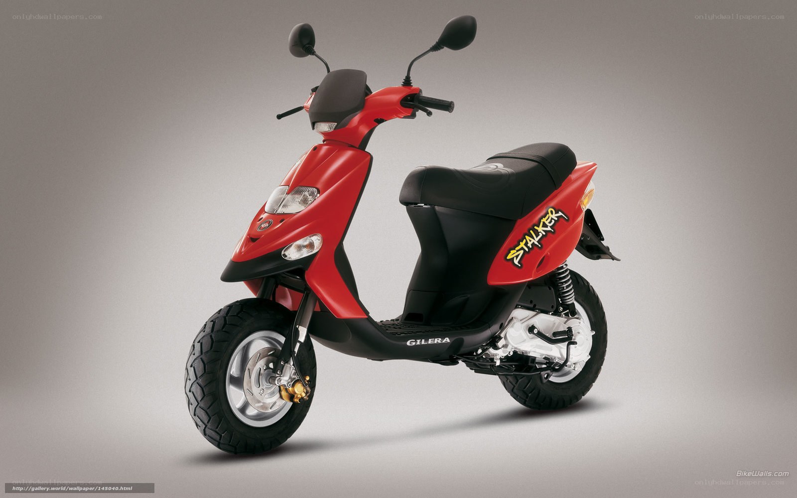 Red Gilera Stalker scooter