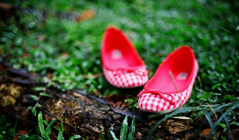 Red Gingham Shoes