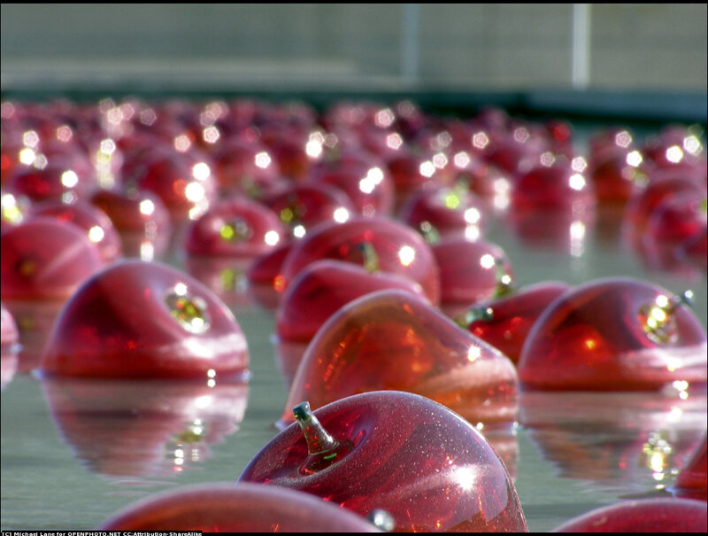 Red Glass Apples