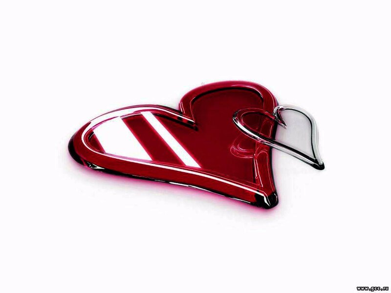 Red Glass Heart — Clean