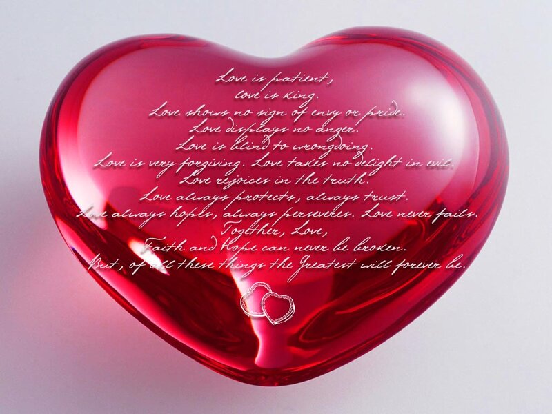Red Glass Heart — Serene, Photograph