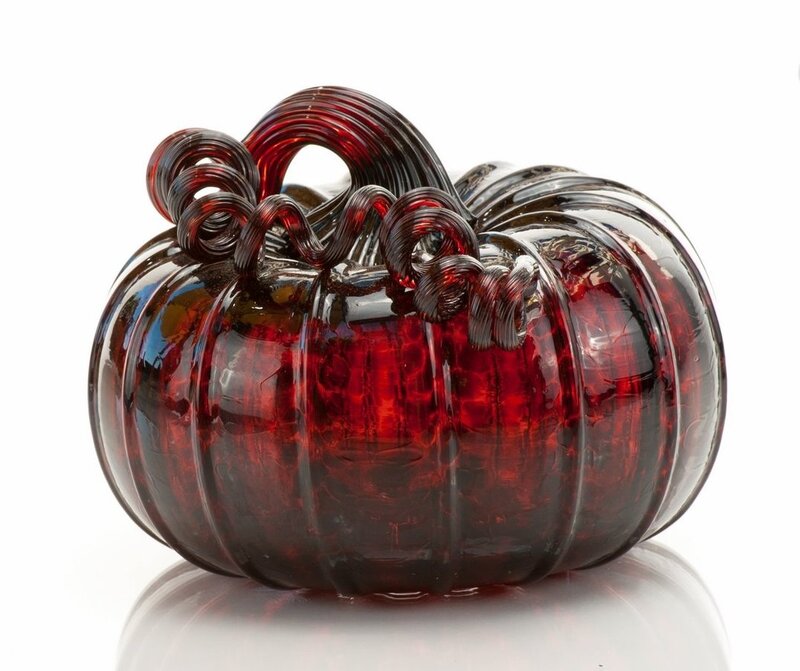 Red Glass Pumpkin