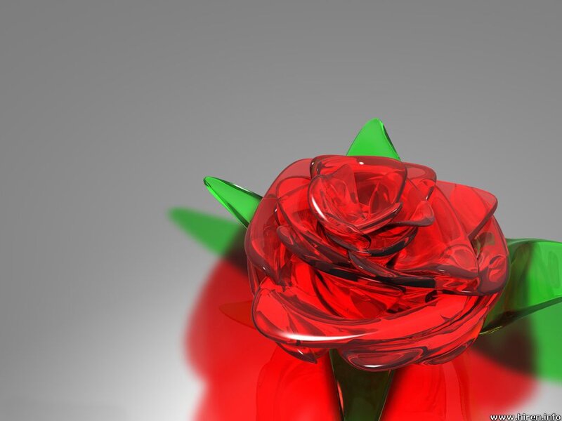 Red Glass Rose