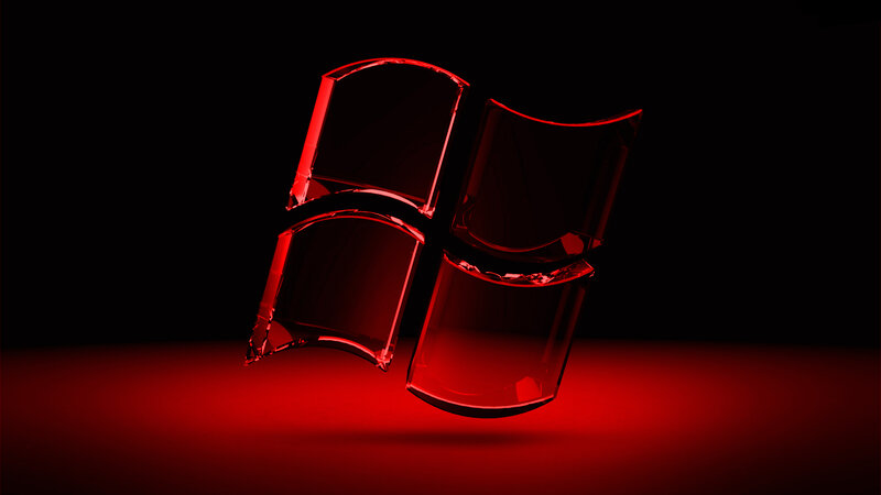 red glass windows logo