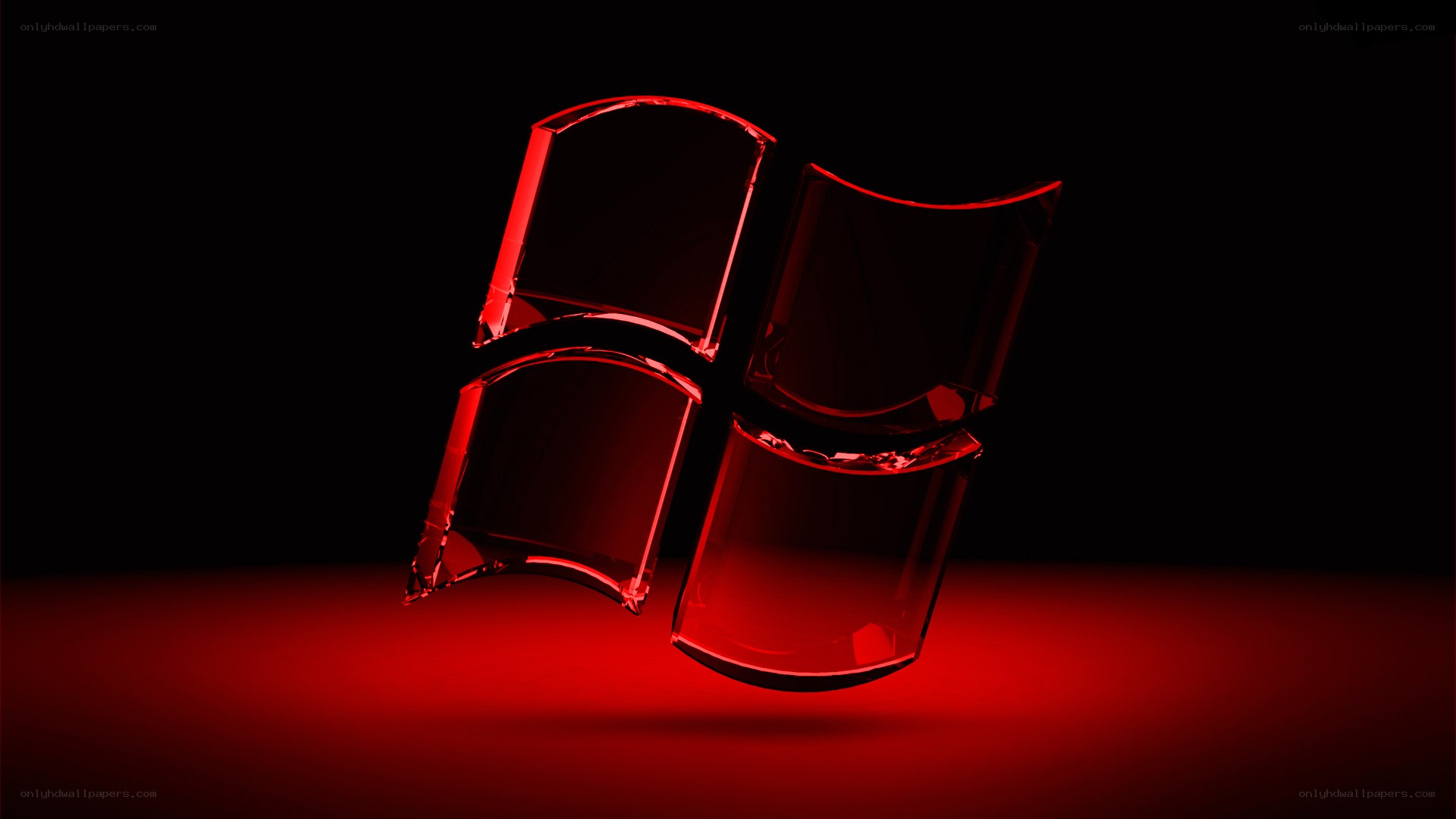 red glass windows logo