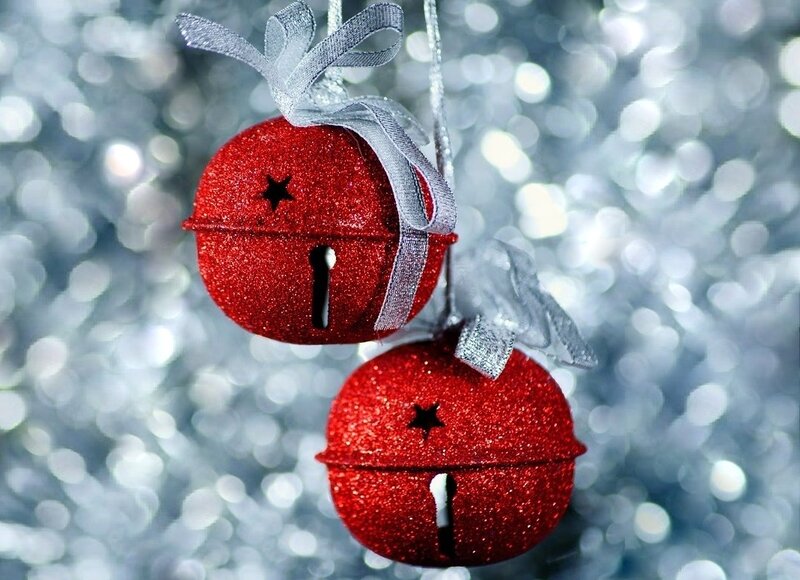 Red Glitter Bells