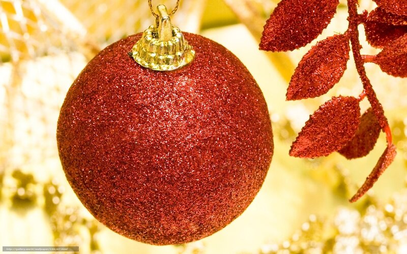 red glitter ornament