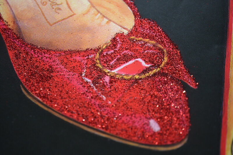 Red Glitter Shoe