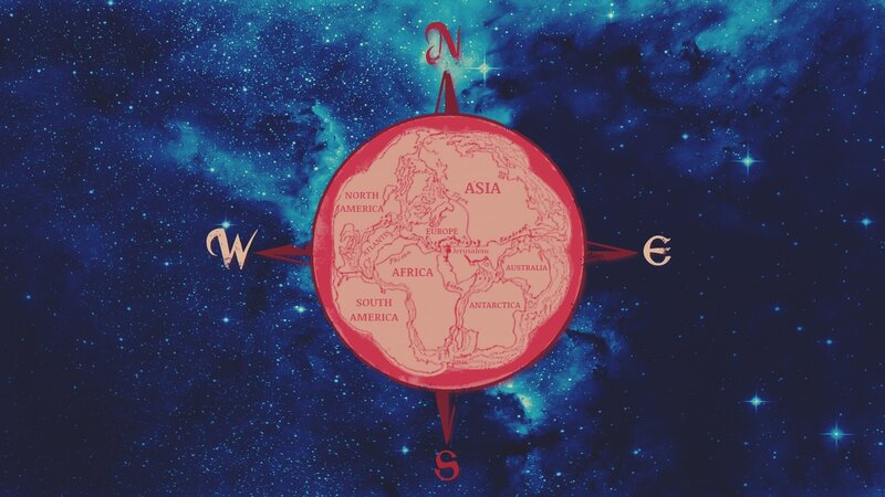 Red Globe in Space