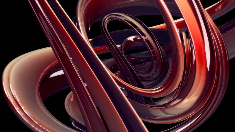 Red Glossy Tubes