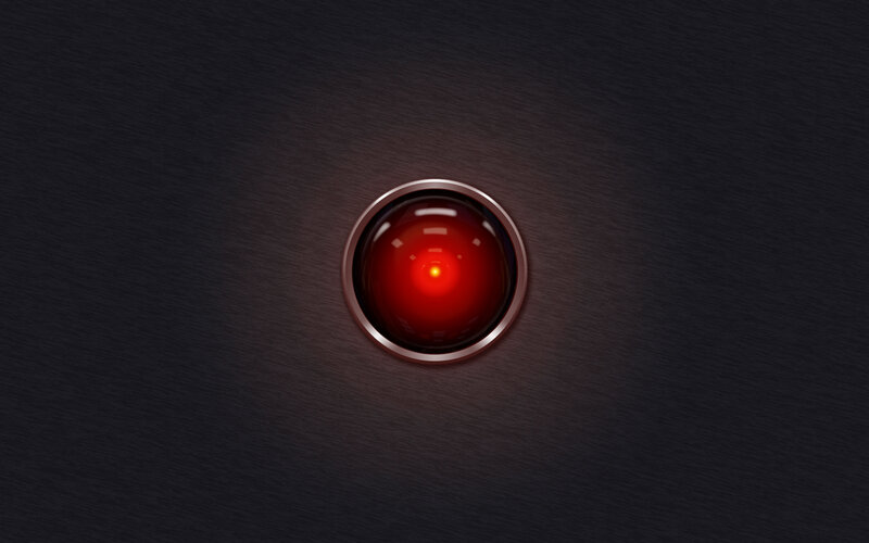 Red Glowing Eye — Black