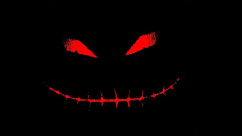 Red Glowing Eyes and Mouth