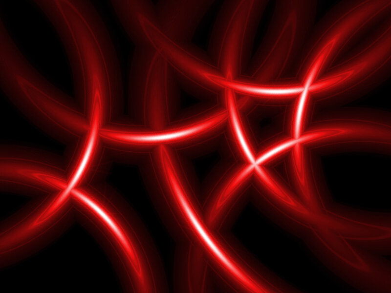 Red Glowing Lines — Dramatic, Abstract