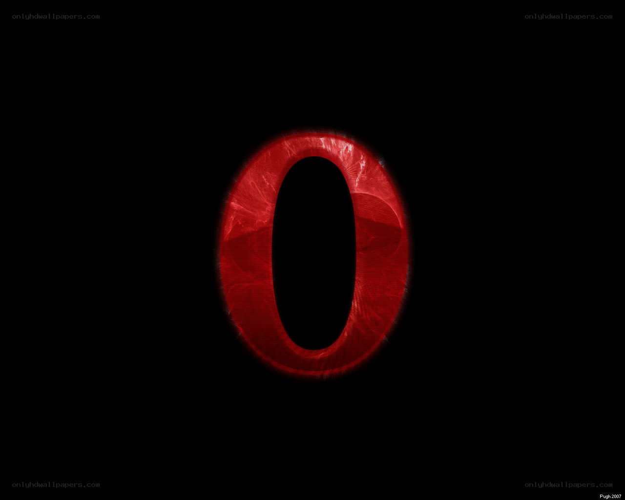 red glowing number zero