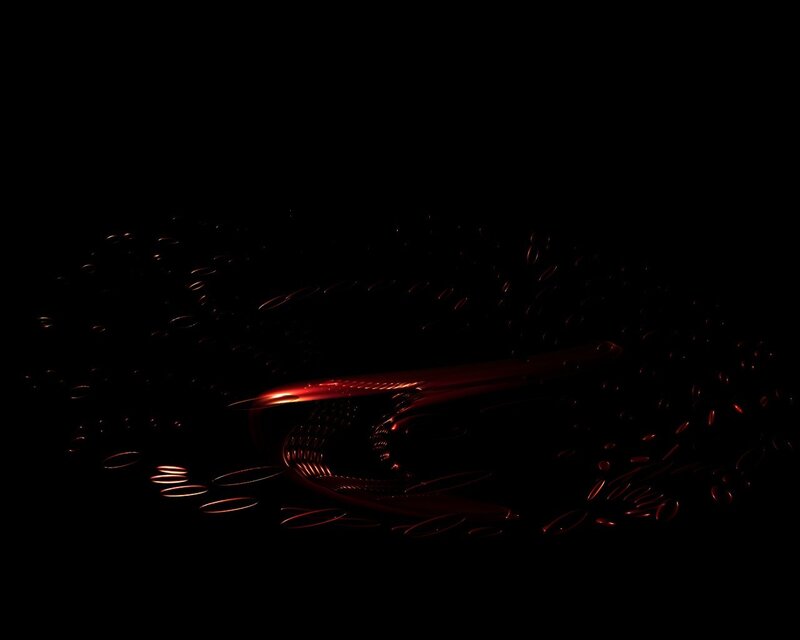 Red Glowing Object — Black