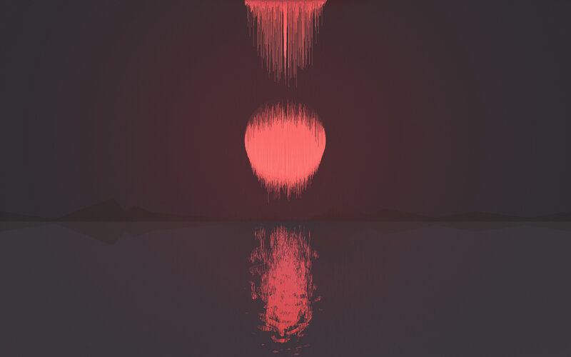 Red Glowing Orb — Dramatic