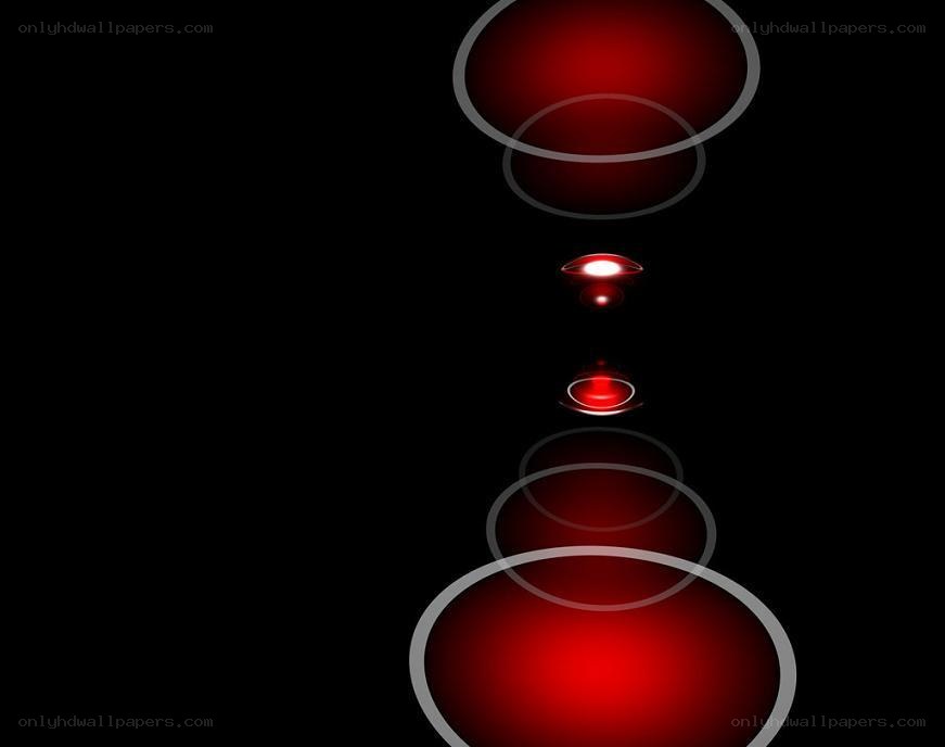 red glowing orbs in dark space
