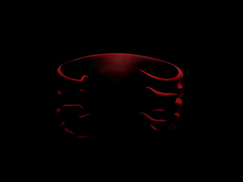 red glowing ring in darkness