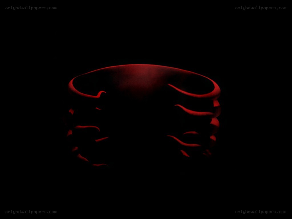 red glowing ring in darkness