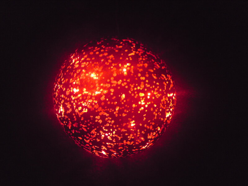 Red Glowing Sphere — Dark